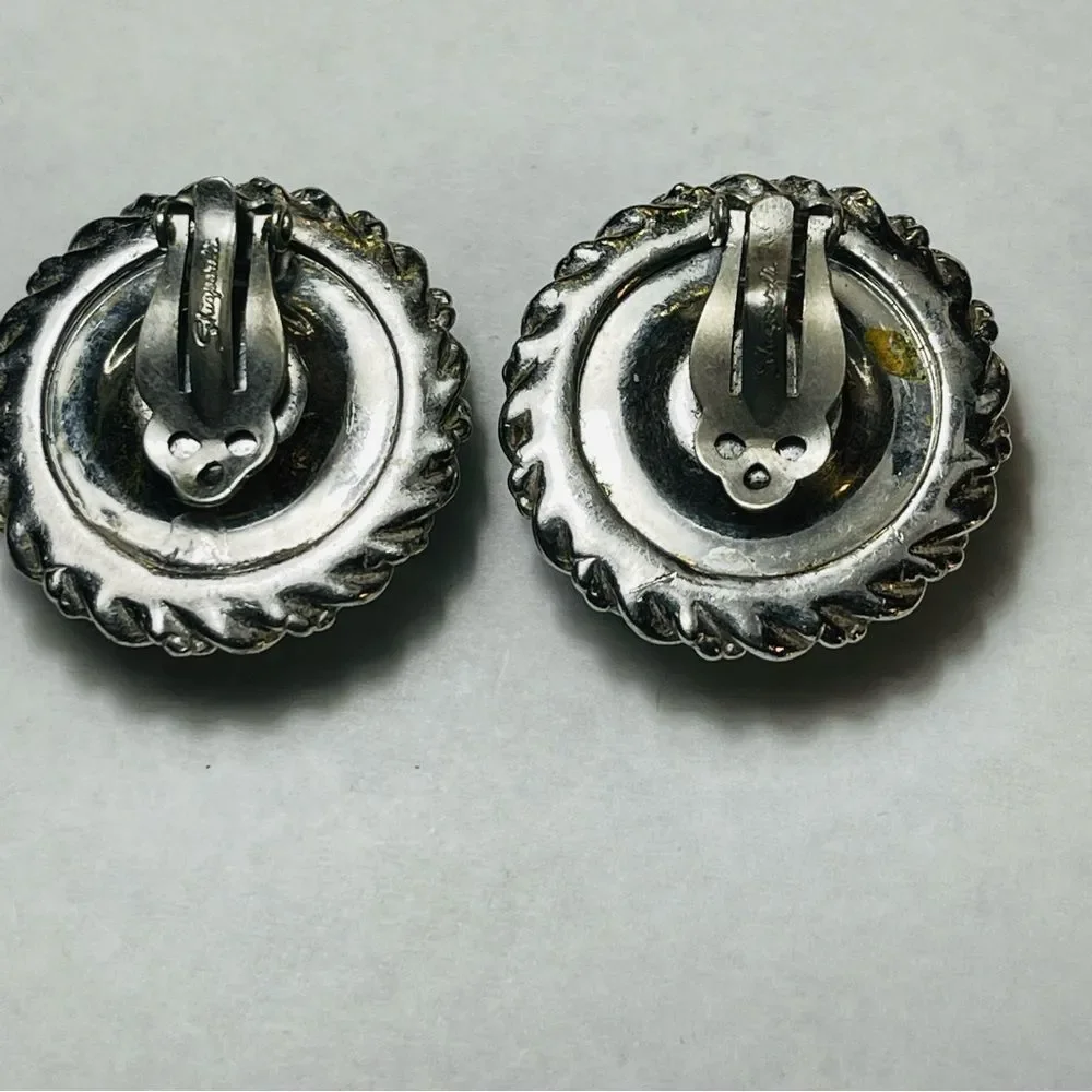 Vintage 1950’s Elsa Schiaparelli Faux Watermelon Tourmaline Clip Earring… - Picture 12 of 17